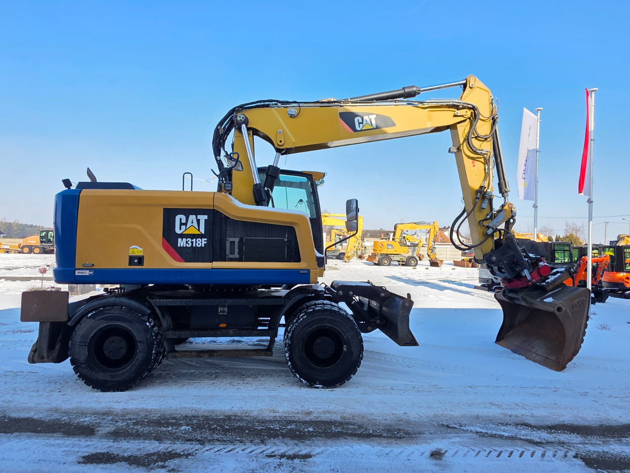 Caterpillar M318F, 2018 ROK, PODPORY + PŁUG, ROTOTILT - מחפר גלגלים: תמונה 5 Caterpillar M318F, 2018 ROK, PODPORY + PŁUG, ROTOTILT - מחפר גלגלים: תמונה 5