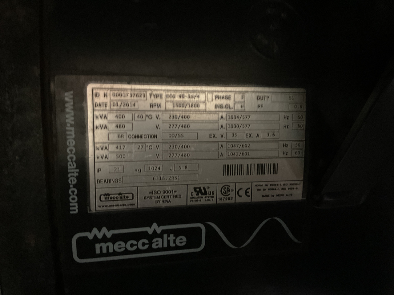 Doosan P158LE, 415KVA generatorset. Like brand new, low hours and complete - ערכת גנרטורים: תמונה 5 Doosan P158LE, 415KVA generatorset. Like brand new, low hours and complete - ערכת גנרטורים: תמונה 5