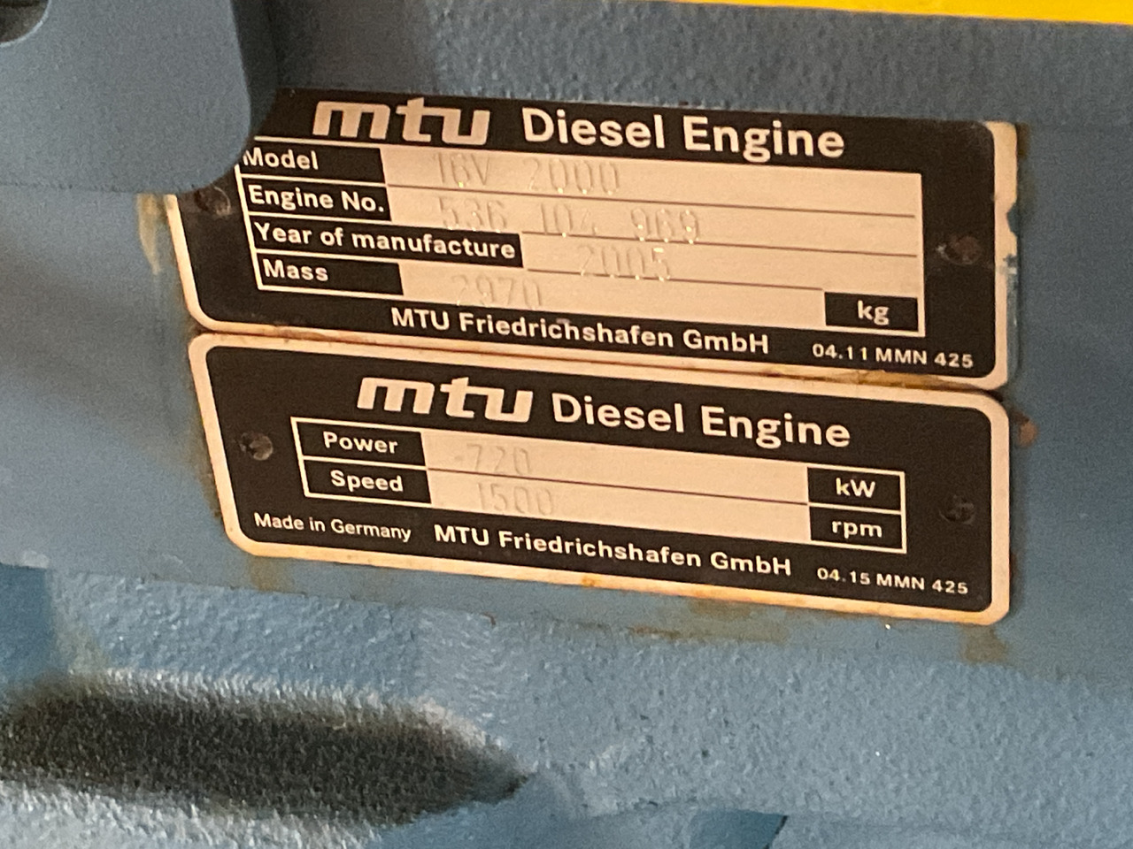 MTU 16V2000, 900KVA generatorset. Like brand new. Low standby hours - ערכת גנרטורים: תמונה 4 MTU 16V2000, 900KVA generatorset. Like brand new. Low standby hours - ערכת גנרטורים: תמונה 4
