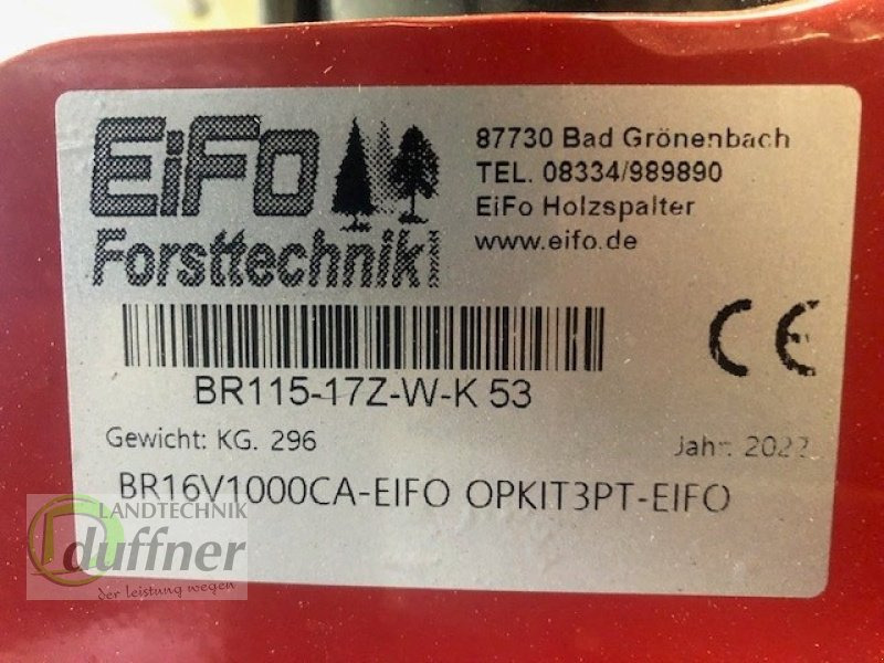 EiFo BR 115-17Z-WK 53 - מבקעת עצים: תמונה 5 EiFo BR 115-17Z-WK 53 - מבקעת עצים: תמונה 5