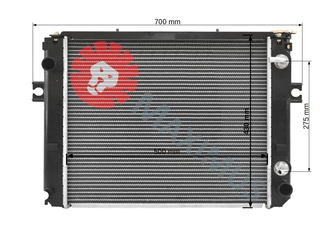 TOYOTA G837 , 7FDU30 , 7FDU32 , 7FDGU30 , 7FGU32 , 7FDU20 , 7FDU25 , 7FDGU20 , 7FGU25 - רדיאטור עבור מלגזה: תמונה 2 TOYOTA G837 , 7FDU30 , 7FDU32 , 7FDGU30 , 7FGU32 , 7FDU20 , 7FDU25 , 7FDGU20 , 7FGU25 - רדיאטור עבור מלגזה: תמונה 2