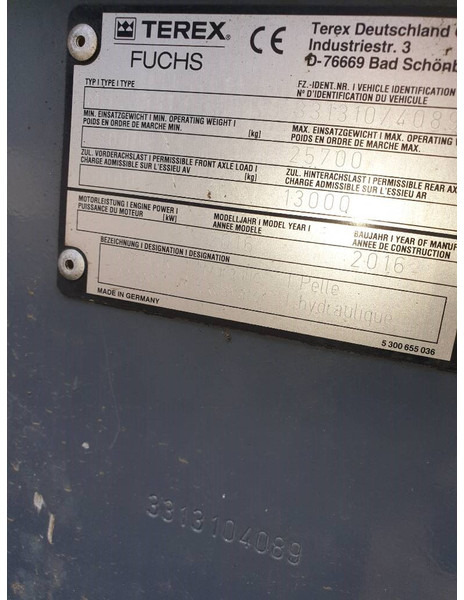 מטפל בפסולת/ תעשייתי עבור הובלה של אשפה Fuchs MHL 331: תמונה 17