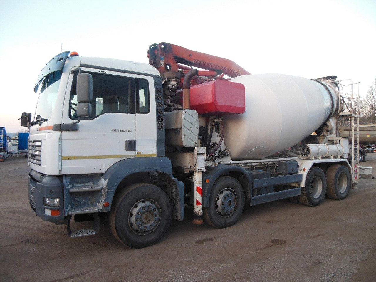 MAN TGA 35.410, 8X4, MIX + PUMPE 24M - משאית מערבלת בטון: תמונה 2 MAN TGA 35.410, 8X4, MIX + PUMPE 24M - משאית מערבלת בטון: תמונה 2