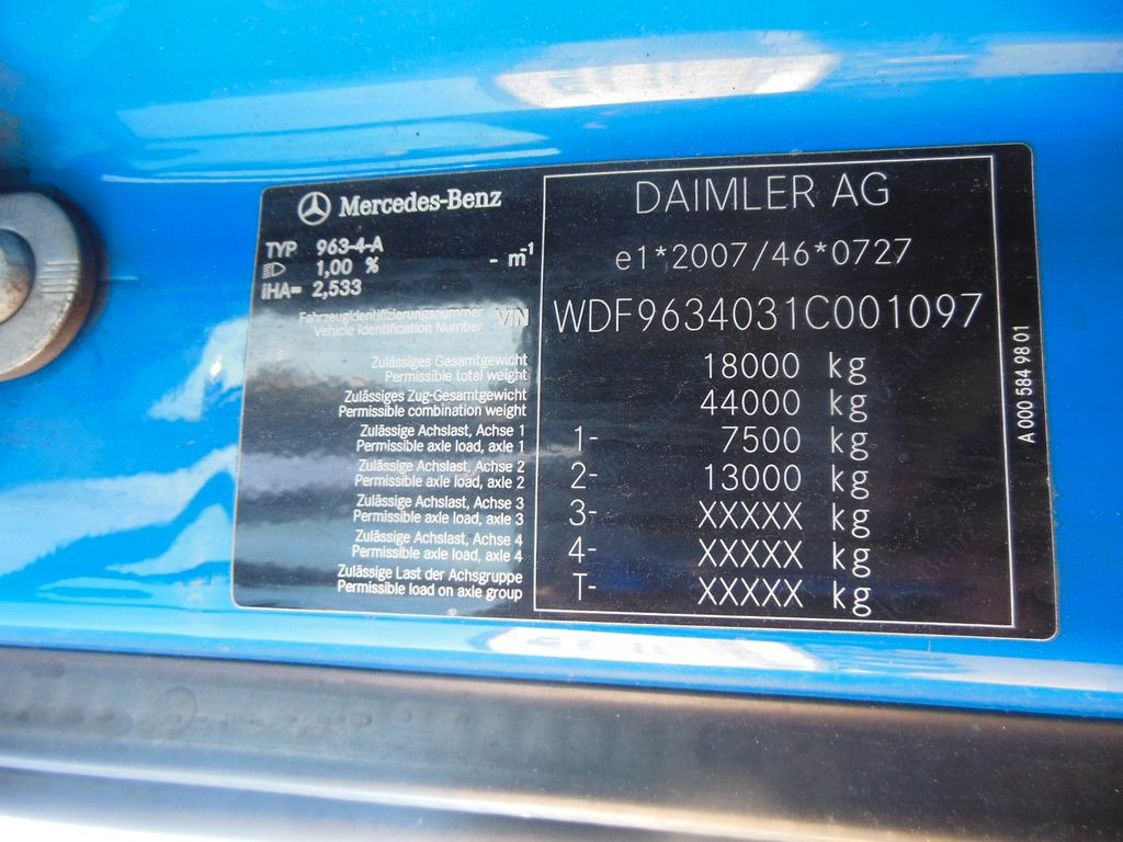 יחידת טרקטור Mercedes-Benz 1845 ACTROS, STANDKLIMA: תמונה 21