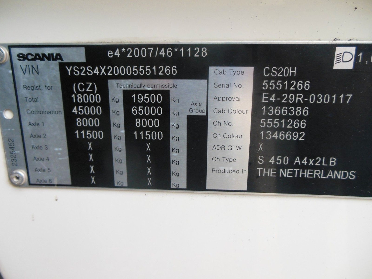 יחידת טרקטור Scania S 450, VOLL LUFT, RETARDER, STANDKLIMA, TOP: תמונה 22