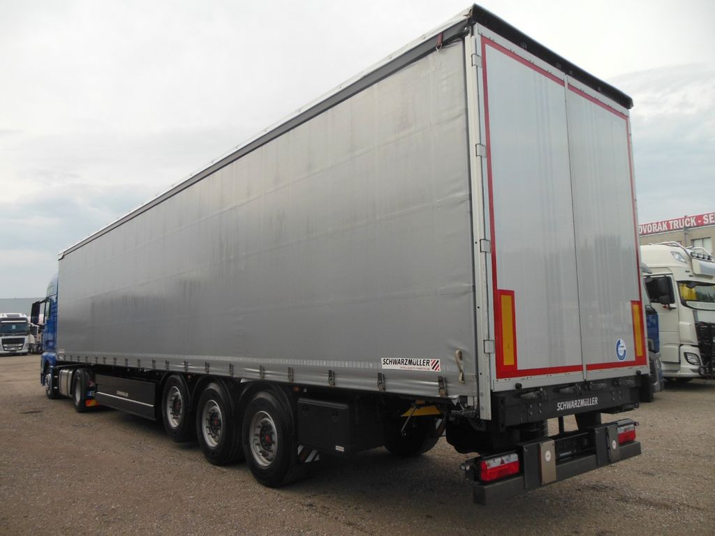 Schwarzmüller S1, BORDWÄNDE, PALETTEN BOX, LIFT ACHSE, TOP!!! - סמיטריילר עם וילונות צד: תמונה 1 Schwarzmüller S1, BORDWÄNDE, PALETTEN BOX, LIFT ACHSE, TOP!!! - סמיטריילר עם וילונות צד: תמונה 1