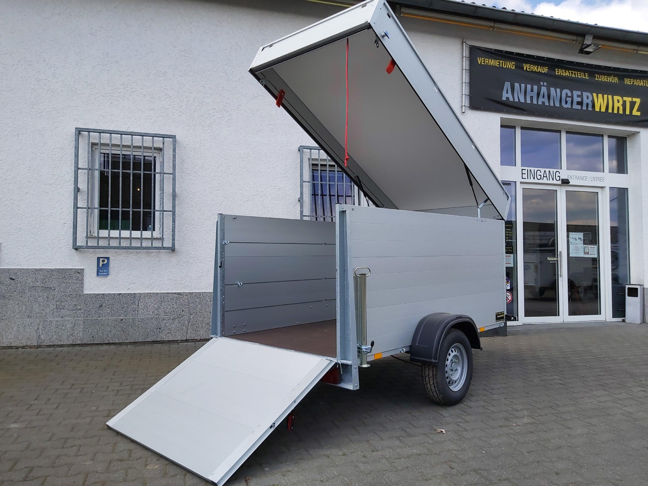 ALUBOXX Deckelanhänger GTB 1200 VT2 251x126x118cm Heckrampe (S) 1160kg Winter Aktion - קרון נגרר בתיבה סגורה: תמונה 4 ALUBOXX Deckelanhänger GTB 1200 VT2 251x126x118cm Heckrampe (S) 1160kg Winter Aktion - קרון נגרר בתיבה סגורה: תמונה 4