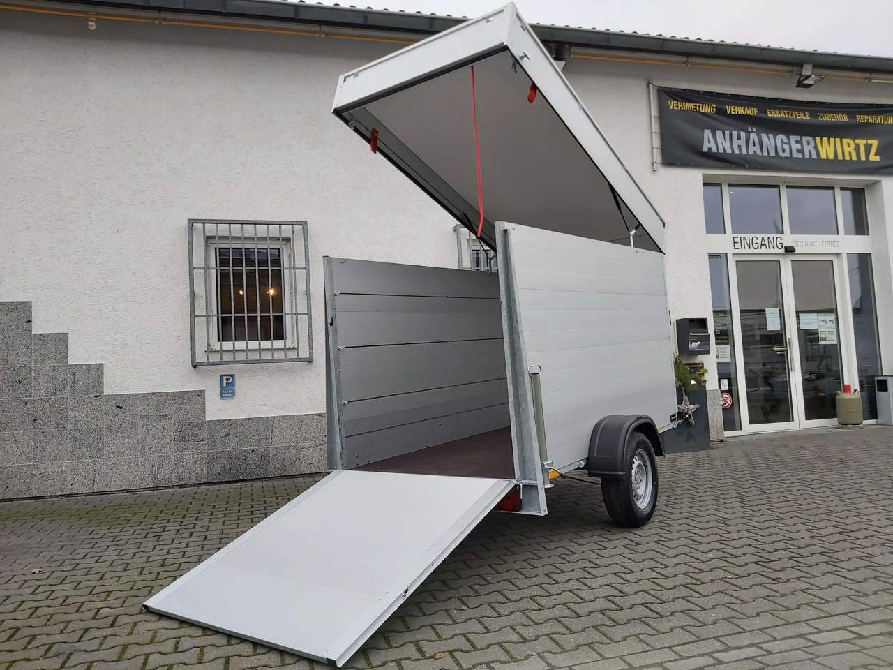 ALUBOXX Deckelanhänger GTB 1200 VT3 251x126x153cm Heckrampe (S) 1200kg Winter Aktion - קרון נגרר בתיבה סגורה: תמונה 1 ALUBOXX Deckelanhänger GTB 1200 VT3 251x126x153cm Heckrampe (S) 1200kg Winter Aktion - קרון נגרר בתיבה סגורה: תמונה 1