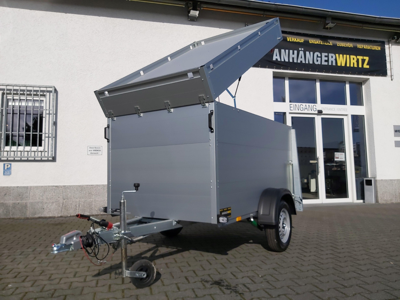 ALUBOXX Deckelanhänger GTB 750 VT2 211x126x118cm Heckrampe (XS) 750kg Top Seller Angebot - קרון נגרר בתיבה סגורה: תמונה 2 ALUBOXX Deckelanhänger GTB 750 VT2 211x126x118cm Heckrampe (XS) 750kg Top Seller Angebot - קרון נגרר בתיבה סגורה: תמונה 2