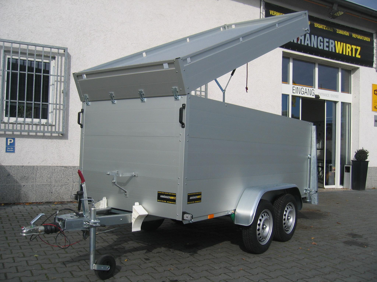 ALUBOXX Deckelanhänger GTT 1500 VT2 301x126x118cm Heckrampe (M) 1500kg order Aktion - קרון נגרר בתיבה סגורה: תמונה 1 ALUBOXX Deckelanhänger GTT 1500 VT2 301x126x118cm Heckrampe (M) 1500kg order Aktion - קרון נגרר בתיבה סגורה: תמונה 1