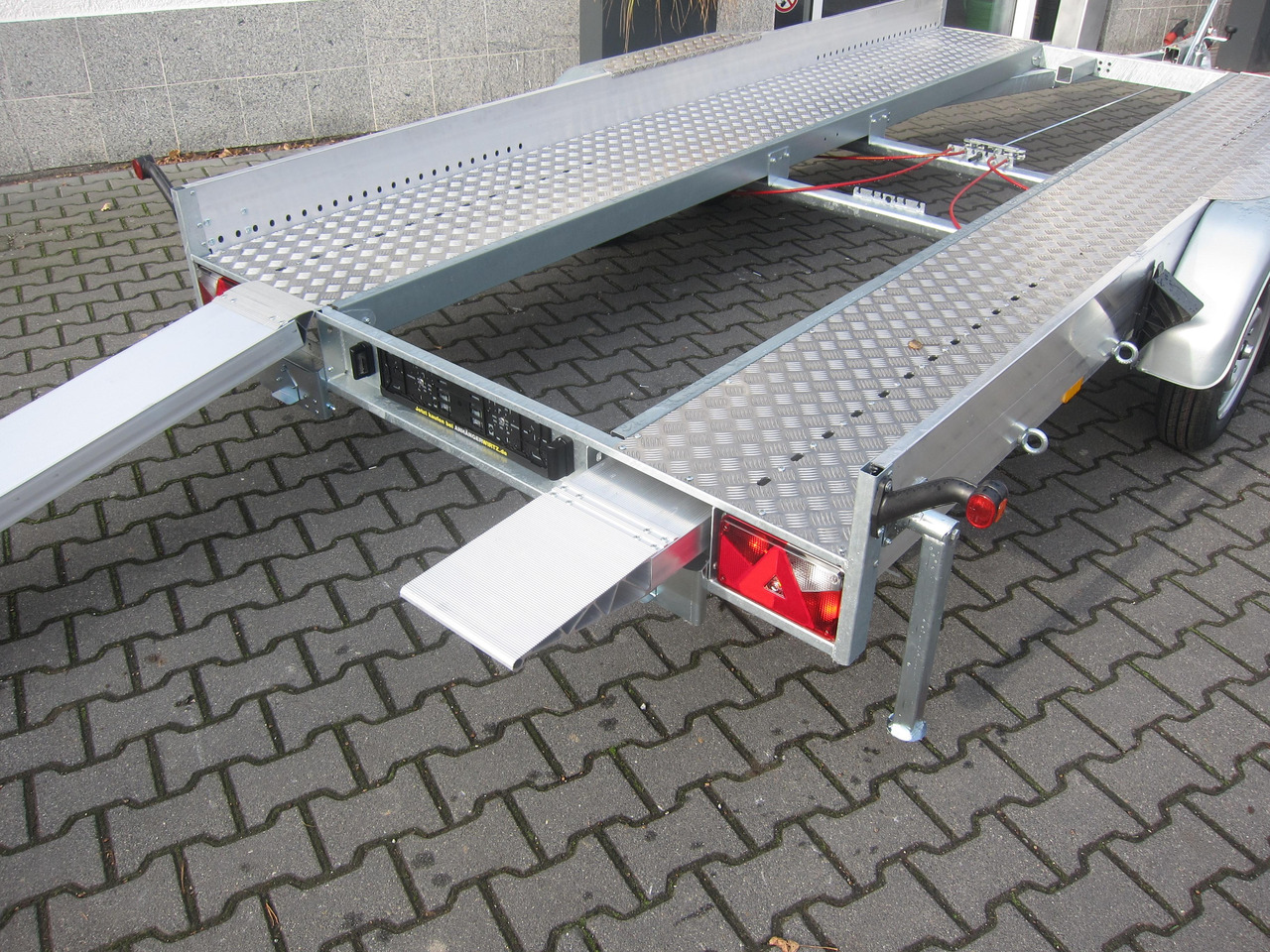 קרון נגרר בהובלה אוטומטית Anssems AMT ECO 2000 light 400x188x18cm (XL) Alurampen 2000kg Wohnmobilanhänger Januar Aktion: תמונה 13