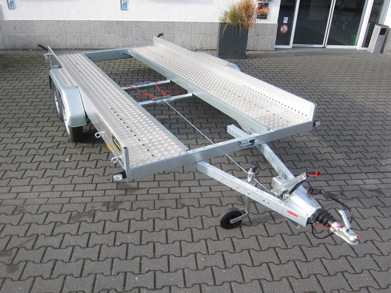 קרון נגרר בהובלה אוטומטית Anssems AMT ECO 2000 light 400x188x18cm (XL) Alurampen 2000kg Wohnmobilanhänger Januar Aktion: תמונה 7