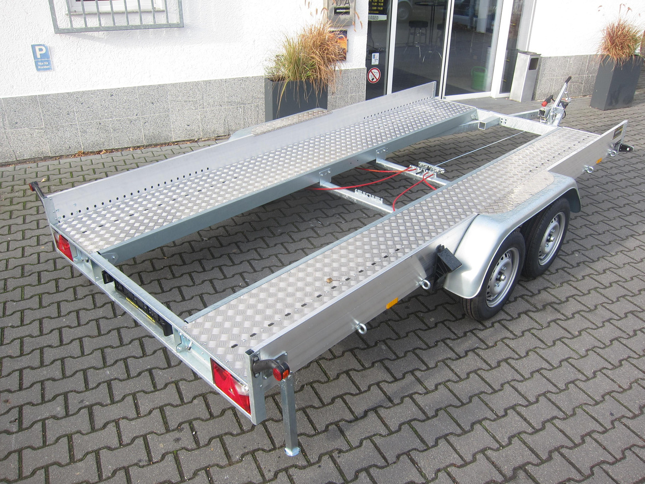 קרון נגרר בהובלה אוטומטית Anssems AMT ECO 2000 light 400x188x18cm (XL) Alurampen 2000kg Wohnmobilanhänger Januar Aktion: תמונה 8