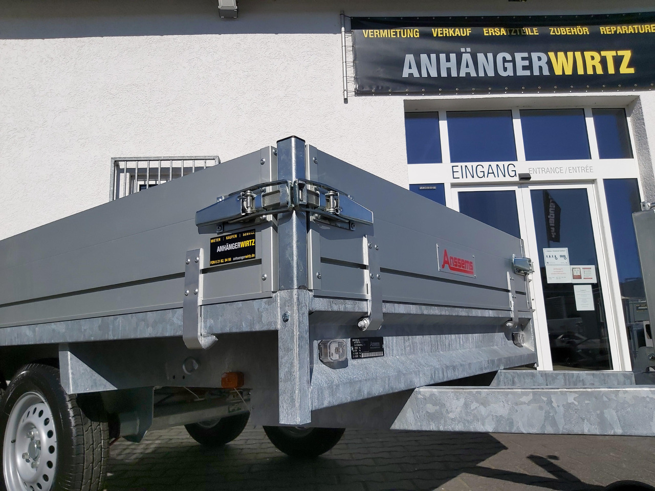 Anssems Hochlader PSX - S 2500 305x153x30cm (M) 2500kg preorder Aktion online - קרון נגרר צד נופל/ שטוח: תמונה 4 Anssems Hochlader PSX - S 2500 305x153x30cm (M) 2500kg preorder Aktion online - קרון נגרר צד נופל/ שטוח: תמונה 4