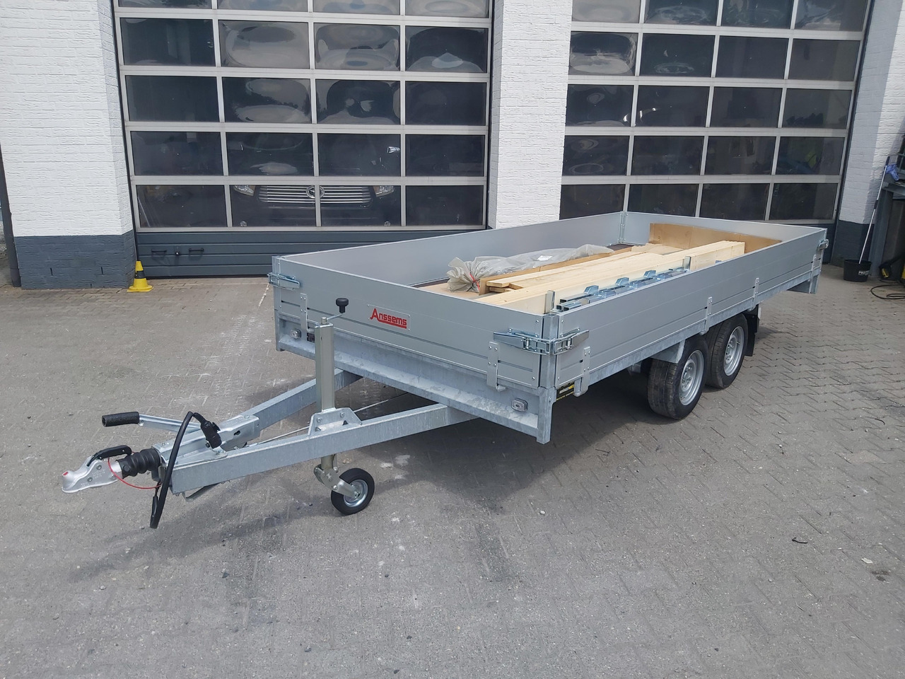 קרון נגרר עם וילונות צד Anssems Hochlader PSX - S 3000 405x178x30cm 180cm Hochplane grau (XL) 3000kg Aktion: תמונה 10