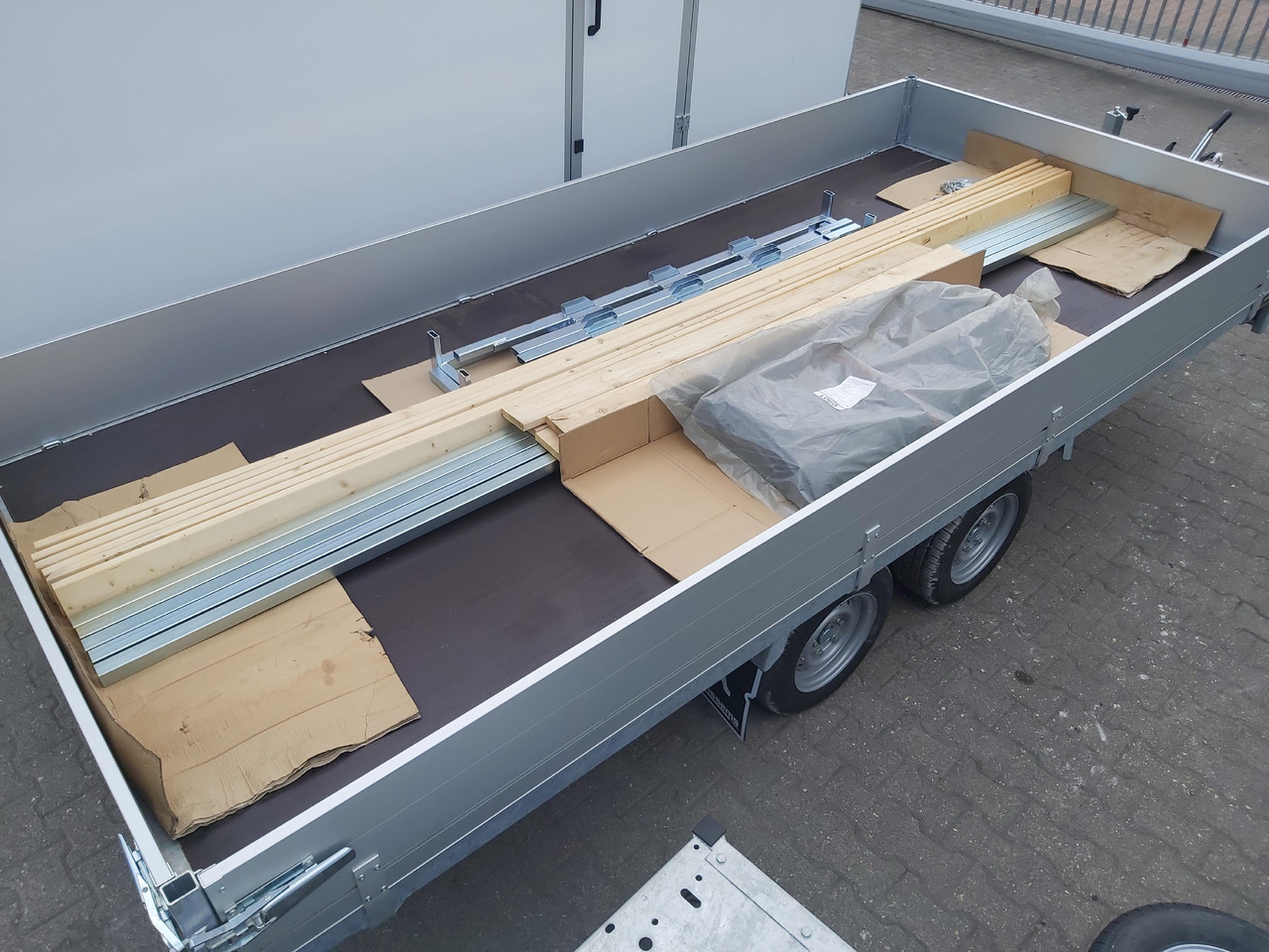 קרון נגרר עם וילונות צד Anssems Hochlader PSX - S 3000 405x178x30cm 180cm Hochplane grau (XL) 3000kg Aktion: תמונה 11