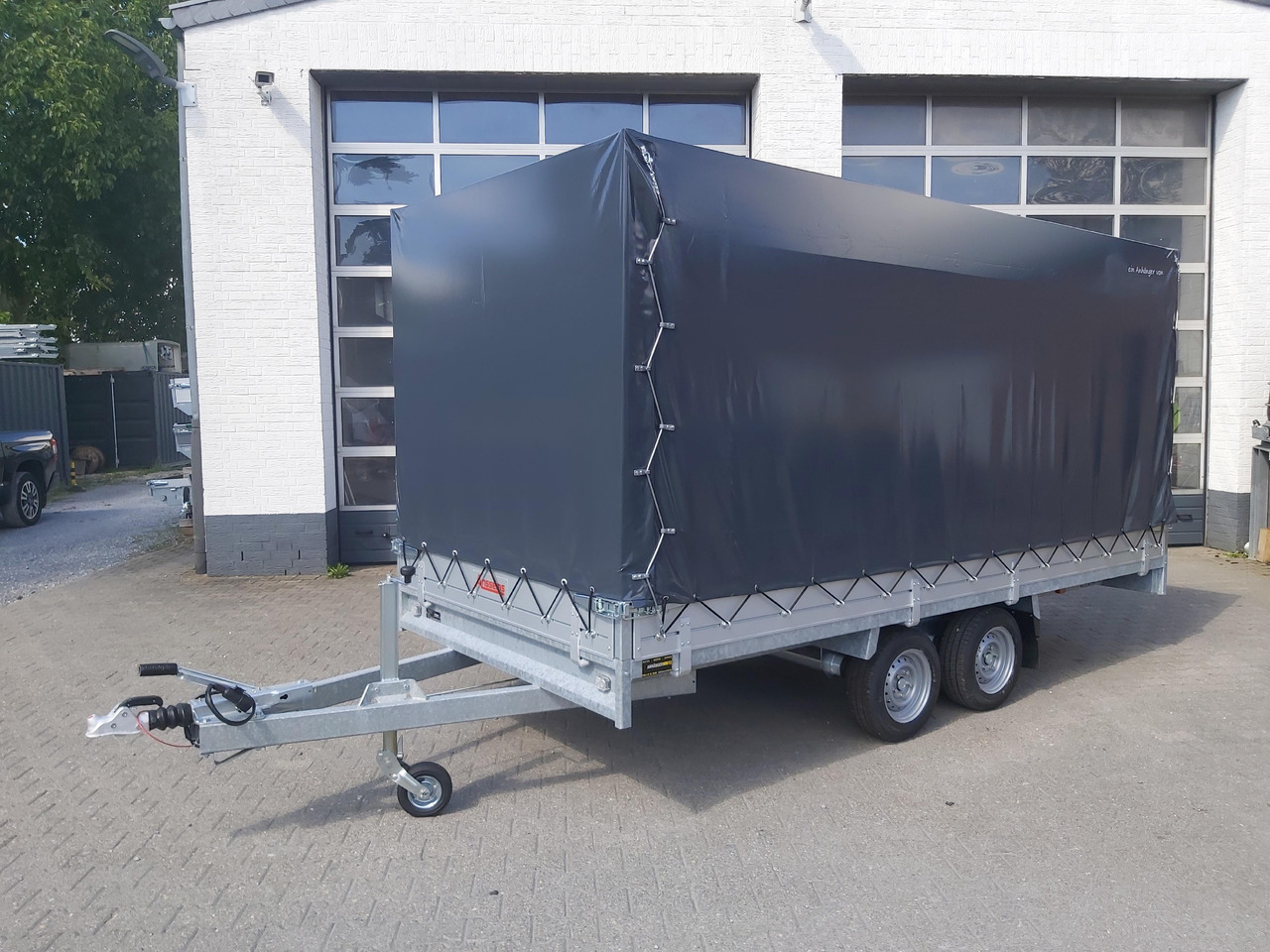 קרון נגרר עם וילונות צד Anssems Hochlader PSX - S 3000 405x178x30cm 180cm Hochplane grau (XL) 3000kg Aktion: תמונה 8