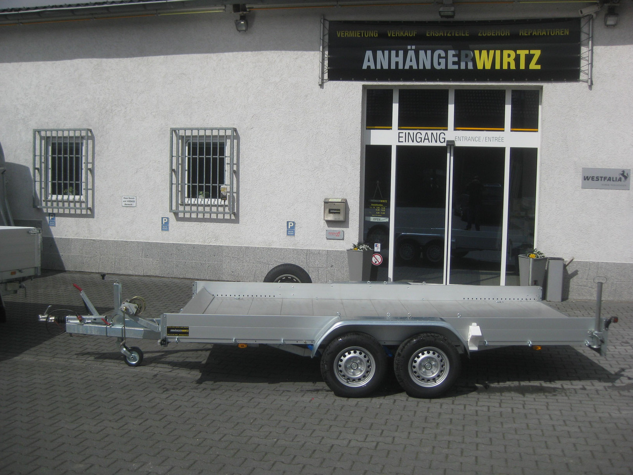 Anssems Transporter AMT 2500 407x180x18cm Aluboden Alurampen Seilwinde 2500kg online - קרון נגרר בהובלה אוטומטית: תמונה 2 Anssems Transporter AMT 2500 407x180x18cm Aluboden Alurampen Seilwinde 2500kg online - קרון נגרר בהובלה אוטומטית: תמונה 2