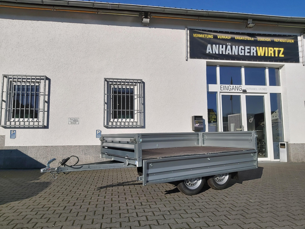 Brenderup 3251 STU 750 250x142x35cm Tandemachse 13" (S) 750kg - קרון נגרר צד נופל/ שטוח: תמונה 3 Brenderup 3251 STU 750 250x142x35cm Tandemachse 13" (S) 750kg - קרון נגרר צד נופל/ שטוח: תמונה 3