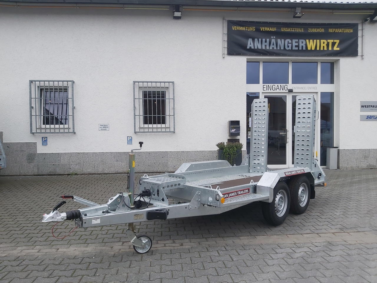 Brian James Digger Plant 543-2813-27 280x130cm Schaufelablage Rampen Reserverad 2700kg Aktion - קרון נגרר לצמחים: תמונה 5 Brian James Digger Plant 543-2813-27 280x130cm Schaufelablage Rampen Reserverad 2700kg Aktion - קרון נגרר לצמחים: תמונה 5