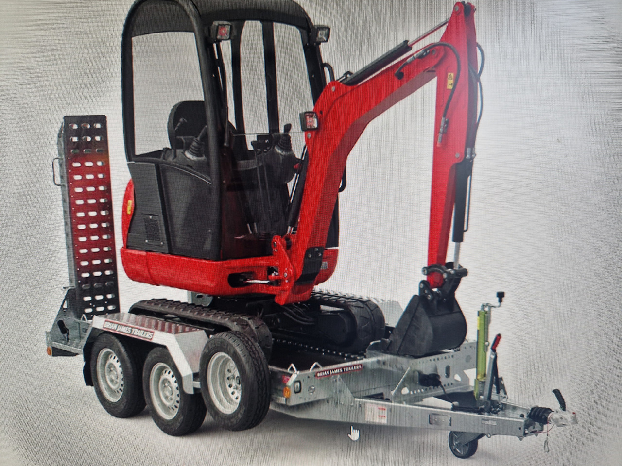 Brian James Digger Plant 543-2813-35 280x130cm Auffahrrampen klappbar Reserverad 3500kg - קרון נגרר לצמחים: תמונה 2 Brian James Digger Plant 543-2813-35 280x130cm Auffahrrampen klappbar Reserverad 3500kg - קרון נגרר לצמחים: תמונה 2