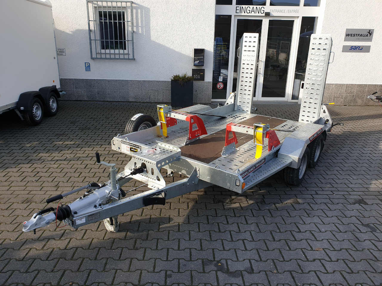 קרון נגרר לצמחים Brian James Digger Plant 543-3217-35 320x170cm TracStrap Ladungssicherung Reserverad Rampen 3500kg: תמונה 8 קרון נגרר לצמחים Brian James Digger Plant 543-3217-35 320x170cm TracStrap Ladungssicherung Reserverad Rampen 3500kg: תמונה 8