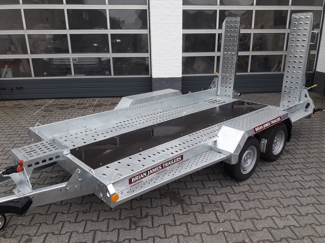 קרון נגרר לצמחים Brian James Digger Plant 543-3717-35-2 370x170cm 3500kg Rampen Reserverad 2736kg Nutzlast Aktion 24: תמונה 6