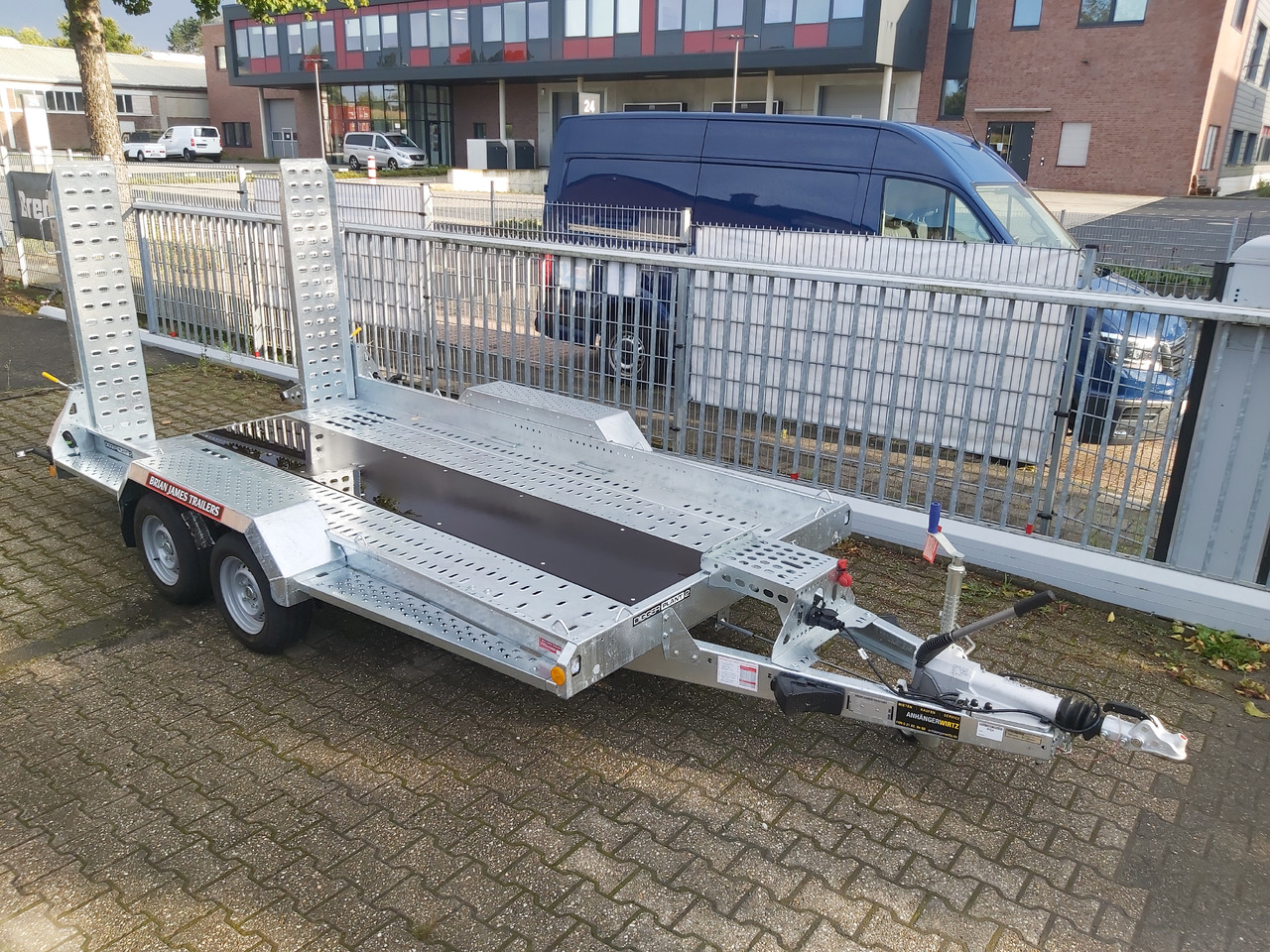 קרון נגרר לצמחים Brian James Digger Plant 543-3717-35-2 370x170cm 3500kg Rampen Reserverad 2736kg Nutzlast Aktion 24: תמונה 12