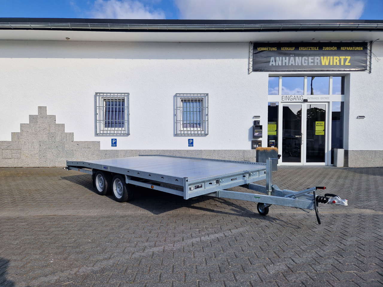 קרון נגרר צד נופל/ שטוח CARAX-2 3000 Multitransporter 440x207cm Aluboden Auffahrrampen 3000kg Winter Aktion: תמונה 8