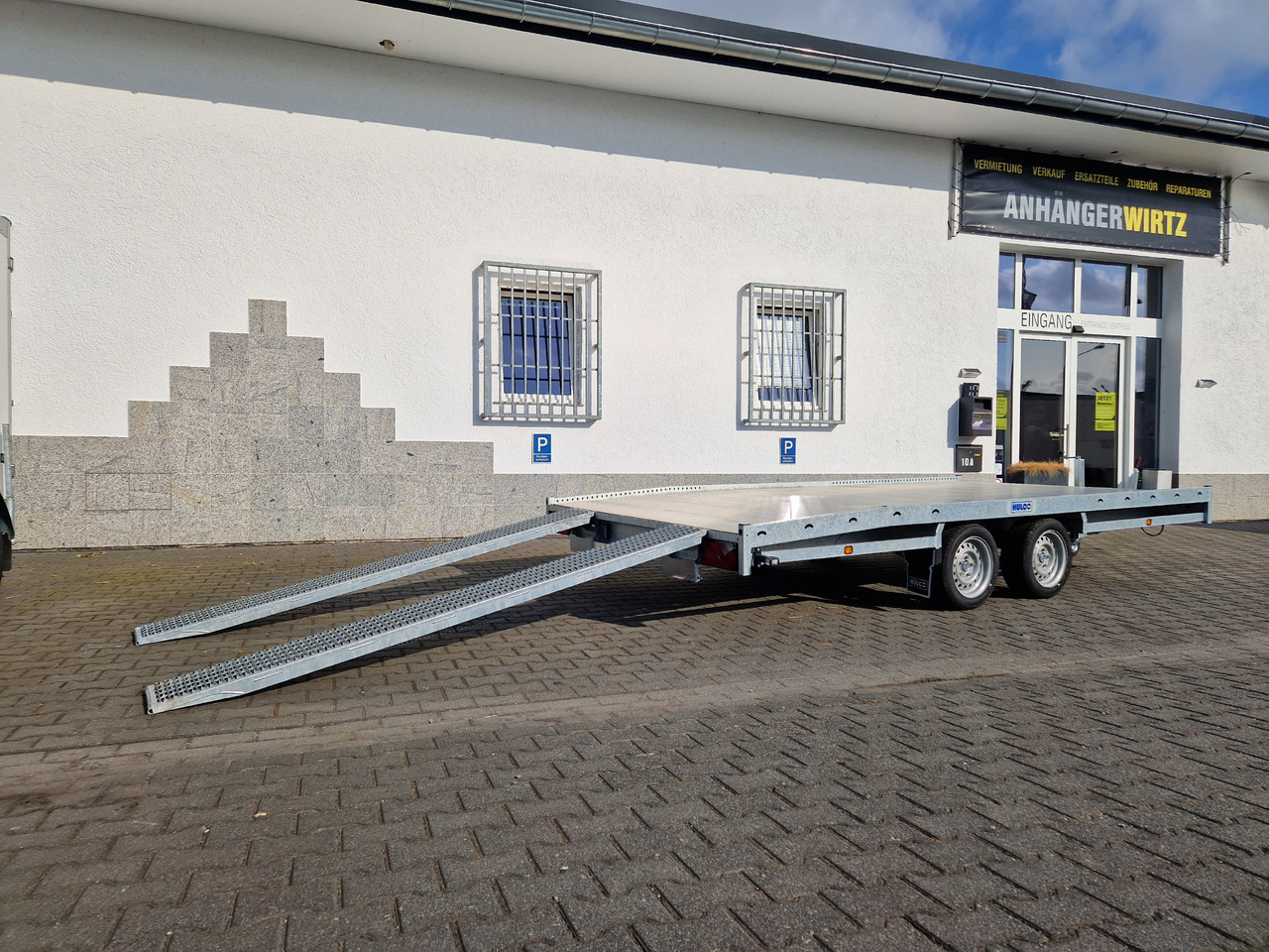 קרון נגרר צד נופל/ שטוח CARAX-2 3000 Multitransporter 440x207cm Aluboden Auffahrrampen 3000kg Winter Aktion: תמונה 13