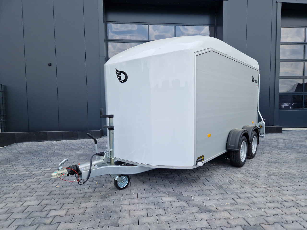 קרון נגרר למכונית Cargo Roadster 700 plus 375x180x200cm Alu Poly weiß Seitentür Pullman 100km/H 2600kg Modell 2025: תמונה 11
