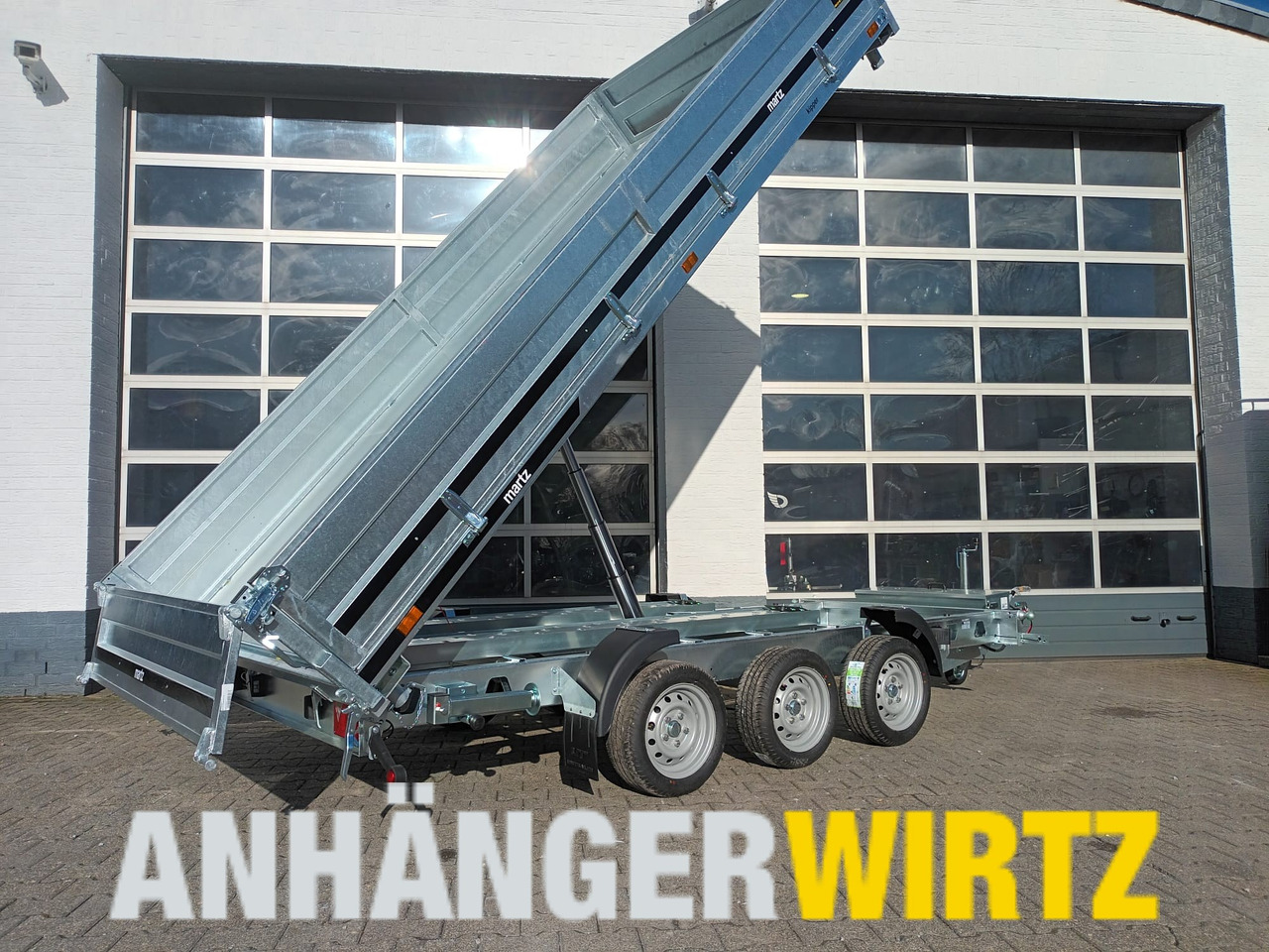 Martz Kipper 400/3 406x200x40cm Profi Stahl Elektro + NHP Rampen Stützen Pendel Tridem 13" 3500kg - קרון נגרר לצמחים: תמונה 1 Martz Kipper 400/3 406x200x40cm Profi Stahl Elektro + NHP Rampen Stützen Pendel Tridem 13" 3500kg - קרון נגרר לצמחים: תמונה 1