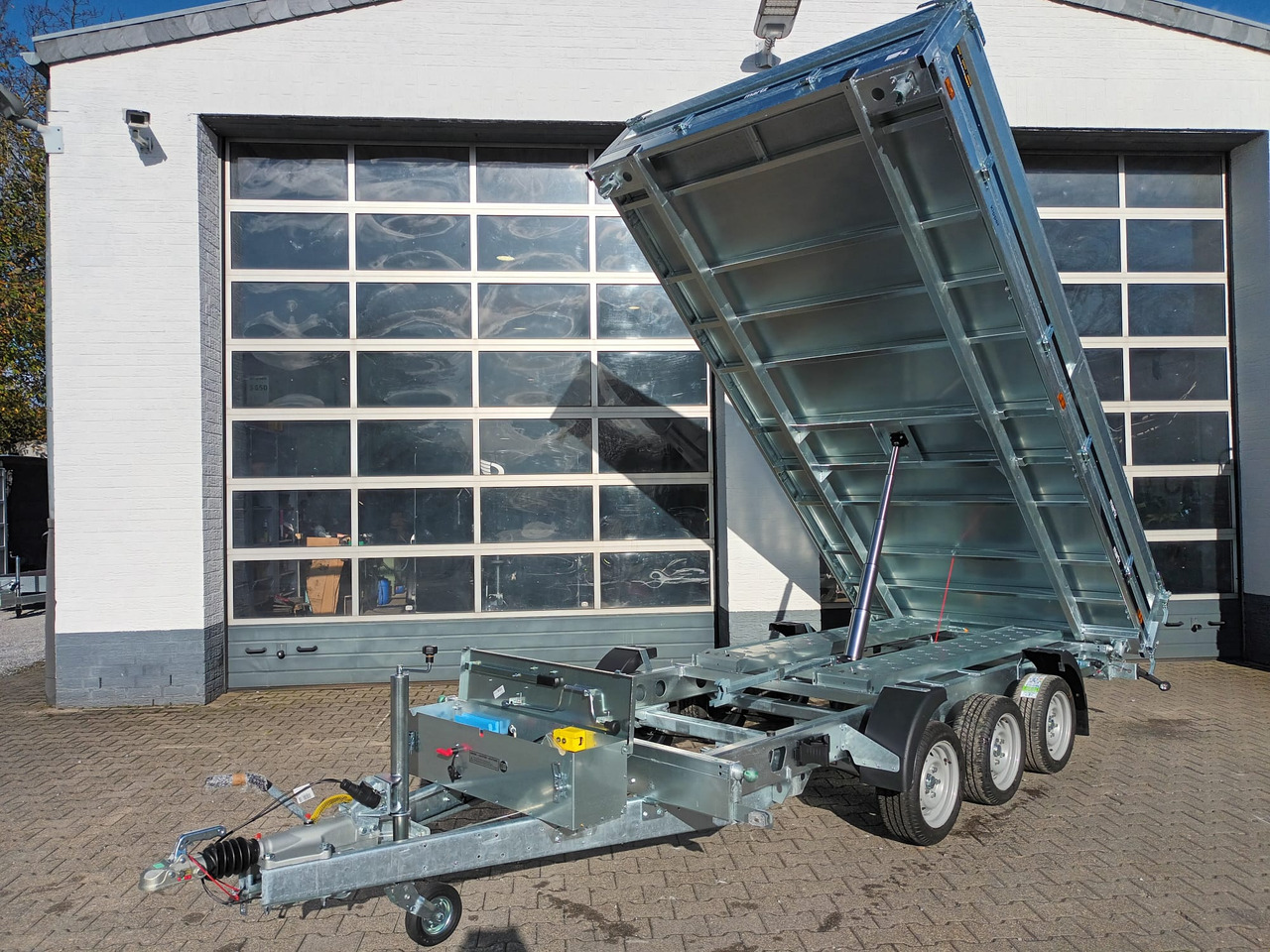 Martz Kipper 400/3 406x200x40cm Profi Stahl Elektro + NHP Rampen Stützen Pendel Tridem 13" 3500kg - קרון נגרר לצמחים: תמונה 4 Martz Kipper 400/3 406x200x40cm Profi Stahl Elektro + NHP Rampen Stützen Pendel Tridem 13" 3500kg - קרון נגרר לצמחים: תמונה 4