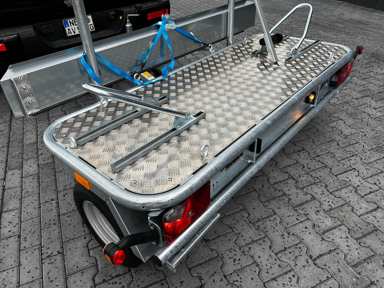 נגרר לאופנוע Motorradanhänger Roadster Motocamp 1 quer 200x80cm 750kg 100km/H: תמונה 9