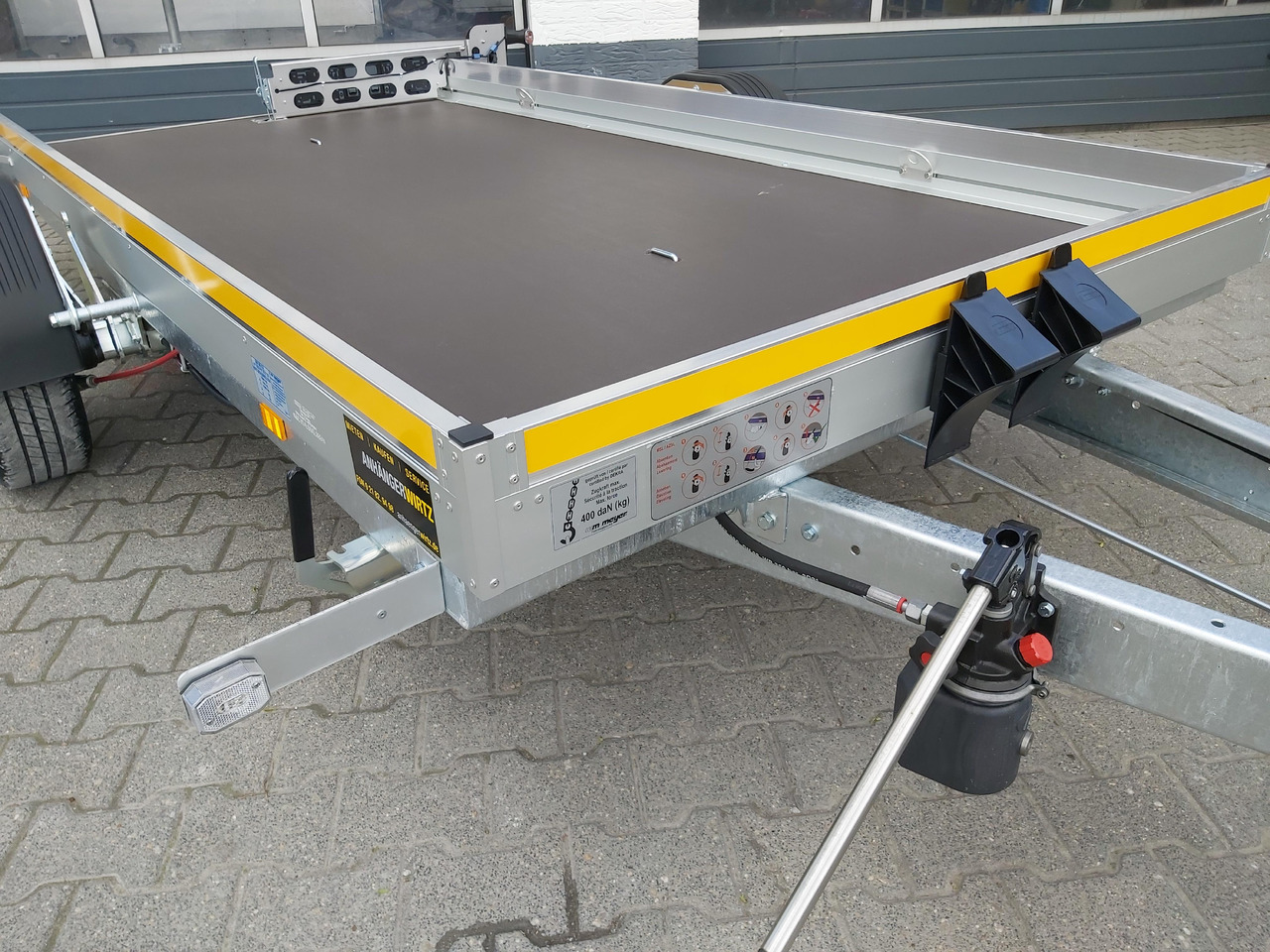 קרון נגרר לצמחים Senklift Anhänger MSL 1530/151 301x151x10cm yellow Plattform hydraulisch absenkbar 1500kg: תמונה 10