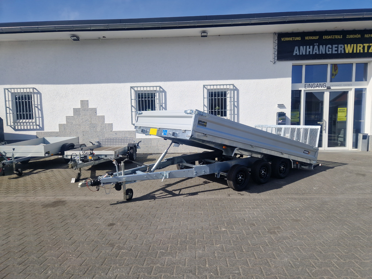 קרון נגרר עם מזהיר Variant Maschinentransporter 3543 UX Maxi Load LED Tridem Parabelfederung 3500kg: תמונה 6 קרון נגרר עם מזהיר Variant Maschinentransporter 3543 UX Maxi Load LED Tridem Parabelfederung 3500kg: תמונה 6