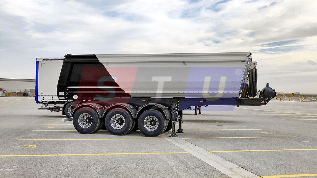 STU 3 AXLE TIPPER TRAILER / 3 ESSİEUX REMORQUE BENNE - סמיטריילר עם מזהיר: תמונה 4 STU 3 AXLE TIPPER TRAILER / 3 ESSİEUX REMORQUE BENNE - סמיטריילר עם מזהיר: תמונה 4