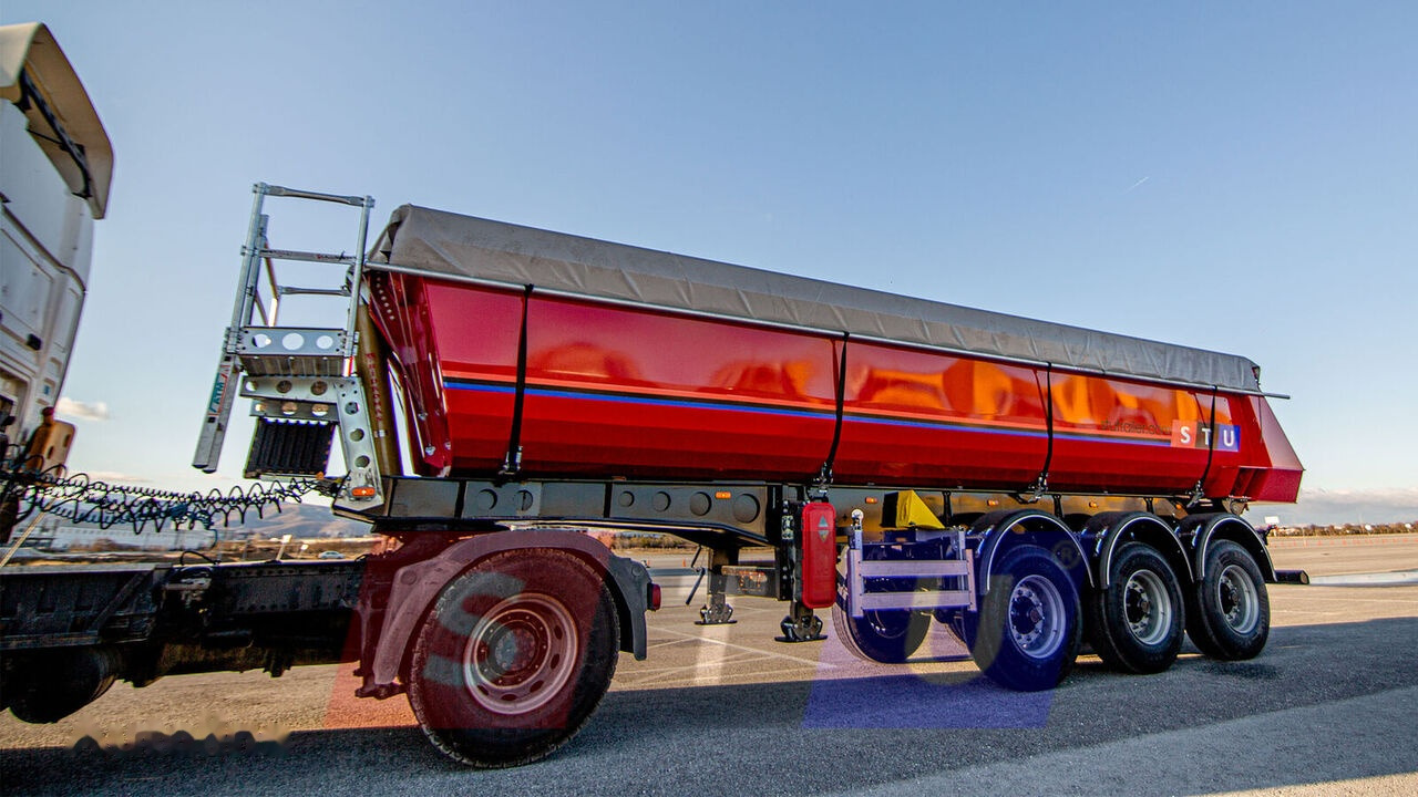 חָדָשׁ סמיטריילר עם מזהיר STU 3 AXLE TIPPER TRAILER / 3 ESSİEUX REMORQUE BENNE: תמונה 16