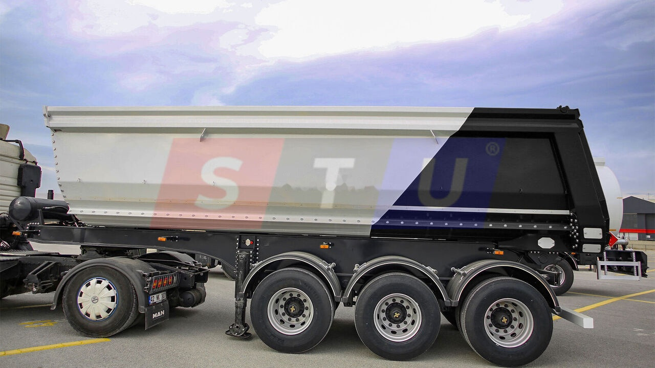 חָדָשׁ סמיטריילר עם מזהיר STU 3 AXLE TIPPER TRAILER / 3 ESSİEUX REMORQUE BENNE: תמונה 10