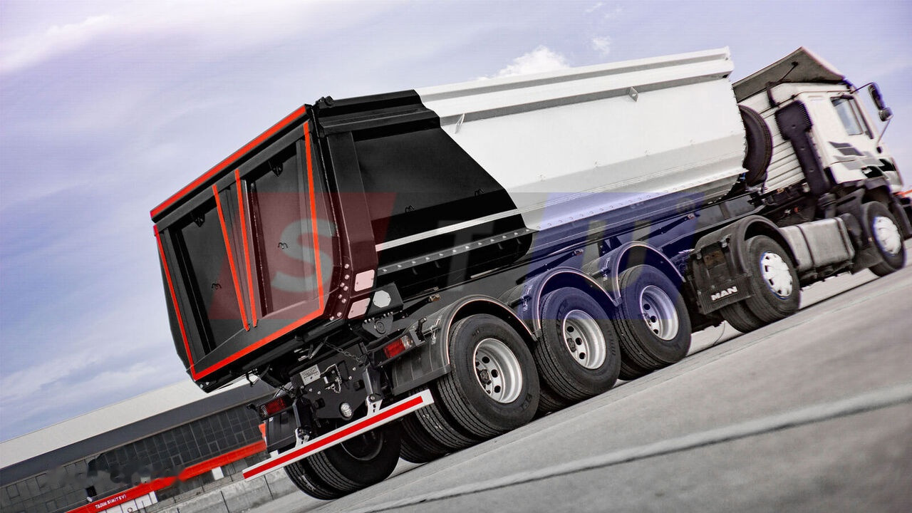 STU 3 AXLE TIPPER TRAILER / 3 ESSİEUX REMORQUE BENNE - סמיטריילר עם מזהיר: תמונה 2 STU 3 AXLE TIPPER TRAILER / 3 ESSİEUX REMORQUE BENNE - סמיטריילר עם מזהיר: תמונה 2