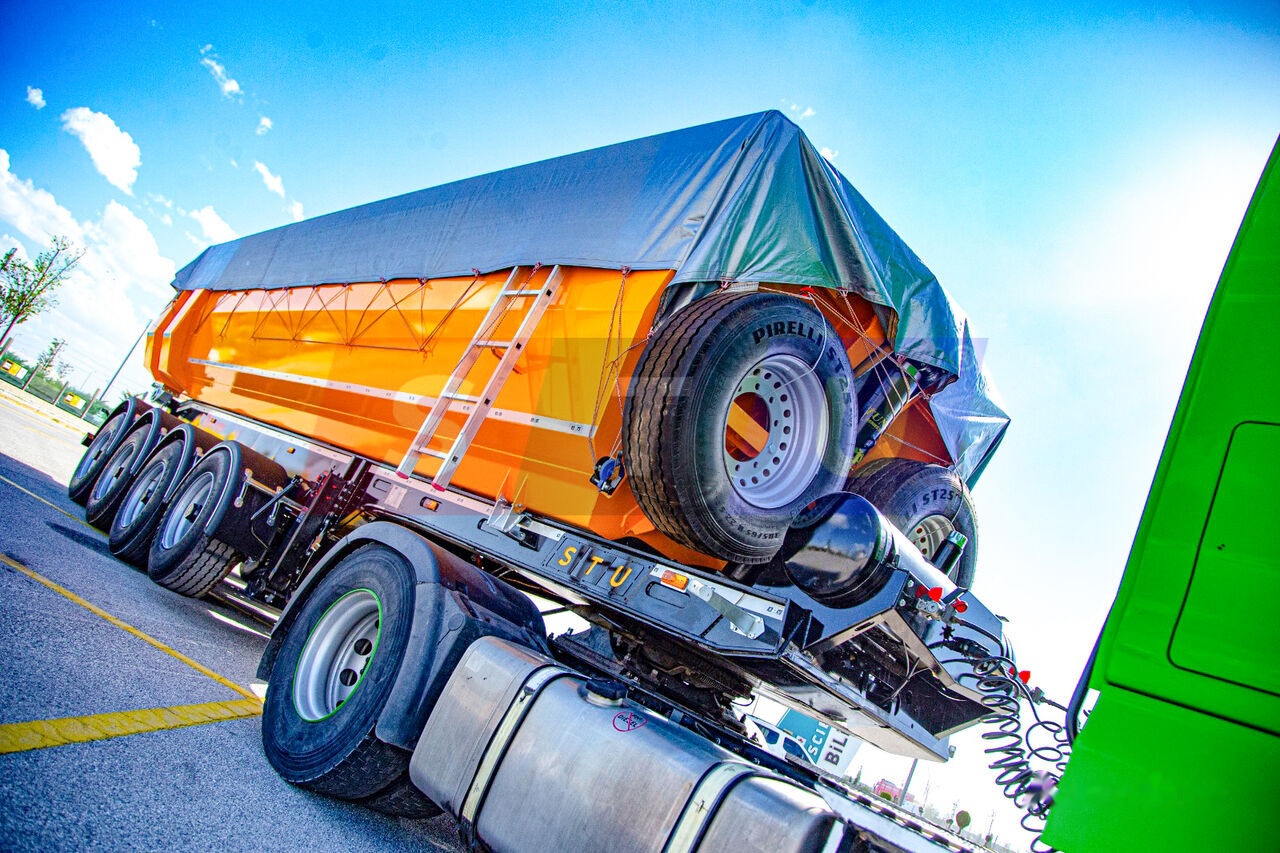 STU 4 AXLE TIPPER TRAILER / 4 ESSİEUX BENNE REMORQUE - סמיטריילר עם מזהיר: תמונה 2 STU 4 AXLE TIPPER TRAILER / 4 ESSİEUX BENNE REMORQUE - סמיטריילר עם מזהיר: תמונה 2