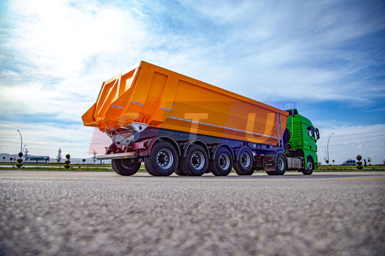 STU 4 AXLE TIPPER TRAILER / 4 ESSİEUX BENNE REMORQUE - סמיטריילר עם מזהיר: תמונה 1 STU 4 AXLE TIPPER TRAILER / 4 ESSİEUX BENNE REMORQUE - סמיטריילר עם מזהיר: תמונה 1