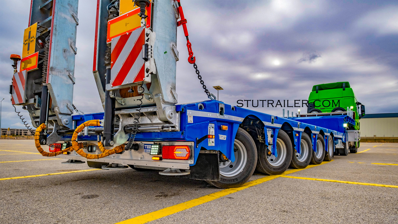 STU 5 Axle Hydraulic Steering Extendable Low Laoder - סמיטריילר עם מטען נמוך: תמונה 1 STU 5 Axle Hydraulic Steering Extendable Low Laoder - סמיטריילר עם מטען נמוך: תמונה 1
