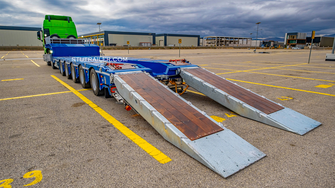 STU 5 Axle Hydraulic Steering Extendable Low Laoder - סמיטריילר עם מטען נמוך: תמונה 5 STU 5 Axle Hydraulic Steering Extendable Low Laoder - סמיטריילר עם מטען נמוך: תמונה 5