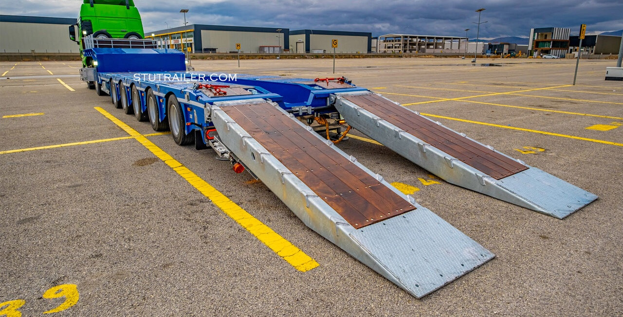 STU 5 Axle Hydraulic Steering Lowbed - סמיטריילר עם מטען נמוך: תמונה 2 STU 5 Axle Hydraulic Steering Lowbed - סמיטריילר עם מטען נמוך: תמונה 2