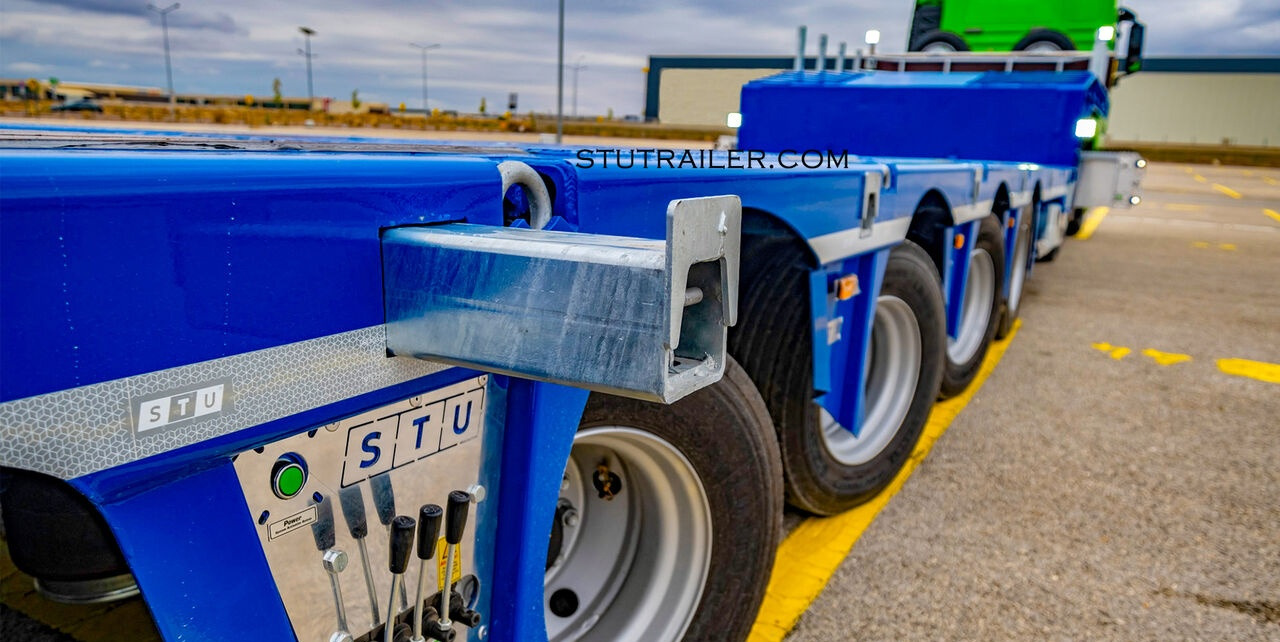 STU 5 Axle Hydraulic Steering Lowbed - סמיטריילר עם מטען נמוך: תמונה 4 STU 5 Axle Hydraulic Steering Lowbed - סמיטריילר עם מטען נמוך: תמונה 4
