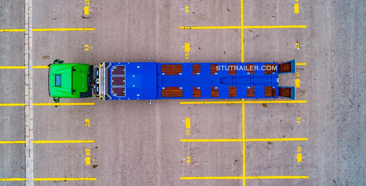 STU 5 Axle Hydraulic Steering Lowbed - סמיטריילר עם מטען נמוך: תמונה 3 STU 5 Axle Hydraulic Steering Lowbed - סמיטריילר עם מטען נמוך: תמונה 3