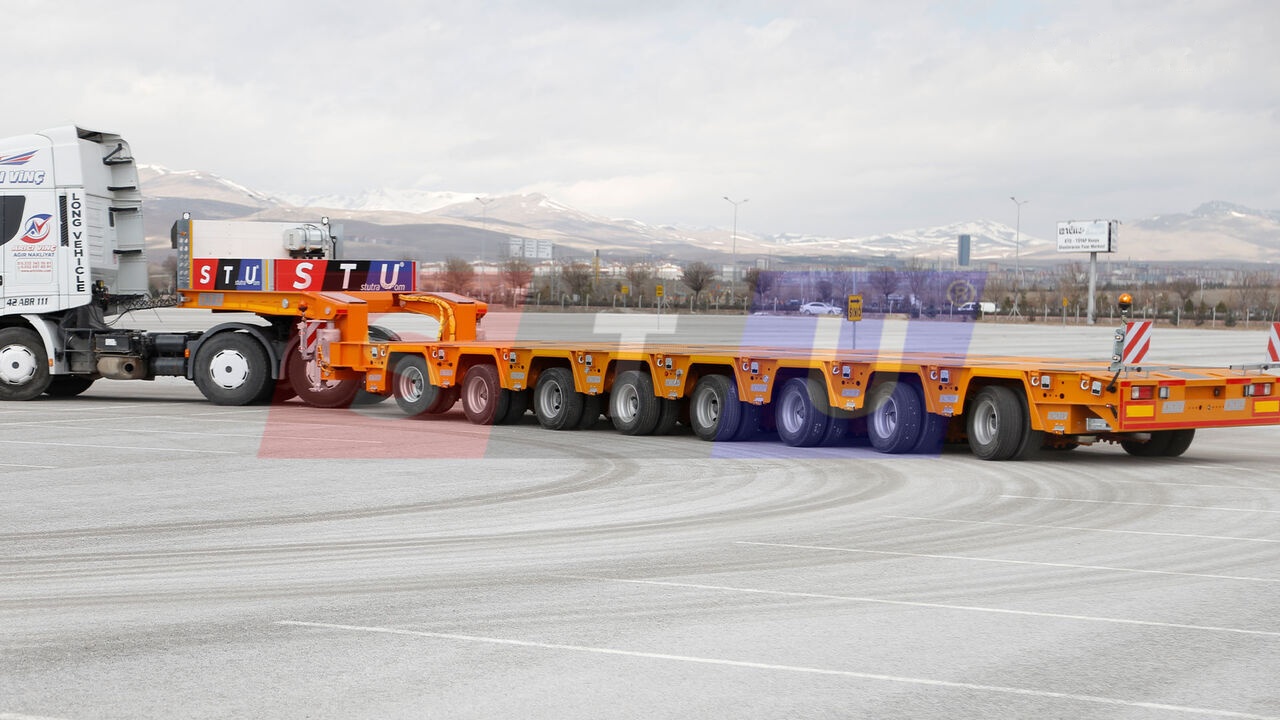 STU 8 AXLE LOWBED- HYDRAULIC STEERING AXLES / 8 ESSİEUX SURBAISSES-E - סמיטריילר עם מטען נמוך: תמונה 1 STU 8 AXLE LOWBED- HYDRAULIC STEERING AXLES / 8 ESSİEUX SURBAISSES-E - סמיטריילר עם מטען נמוך: תמונה 1