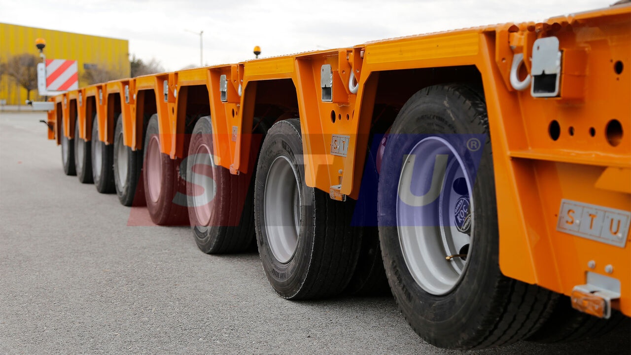 STU 8 AXLE LOWBED- HYDRAULIC STEERING AXLES / 8 ESSİEUX SURBAISSES-E - סמיטריילר עם מטען נמוך: תמונה 4 STU 8 AXLE LOWBED- HYDRAULIC STEERING AXLES / 8 ESSİEUX SURBAISSES-E - סמיטריילר עם מטען נמוך: תמונה 4
