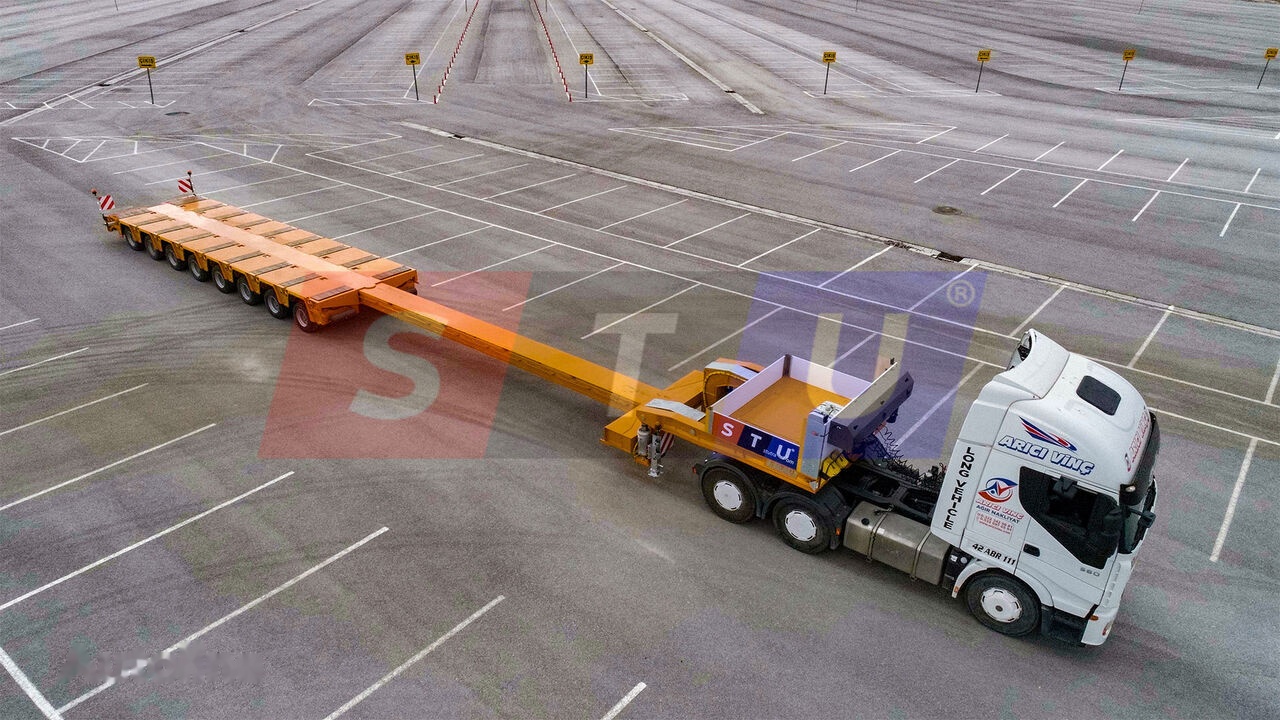 STU 8 AXLE LOWBED- HYDRAULIC STEERING AXLES / 8 ESSİEUX SURBAISSES-E - סמיטריילר עם מטען נמוך: תמונה 3 STU 8 AXLE LOWBED- HYDRAULIC STEERING AXLES / 8 ESSİEUX SURBAISSES-E - סמיטריילר עם מטען נמוך: תמונה 3
